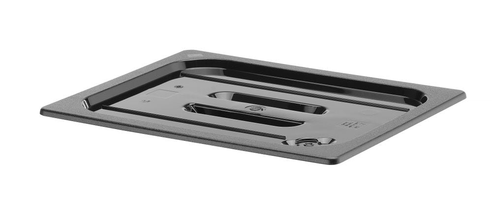 Lid for GN kantin/behållares svart polycarbonate, HENDI, GN 1/2, svart, 325x265mm