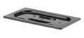 Lid for GN kantin/behållares svart polycarbonate, HENDI, GN 1/4, svart, 265x162mm