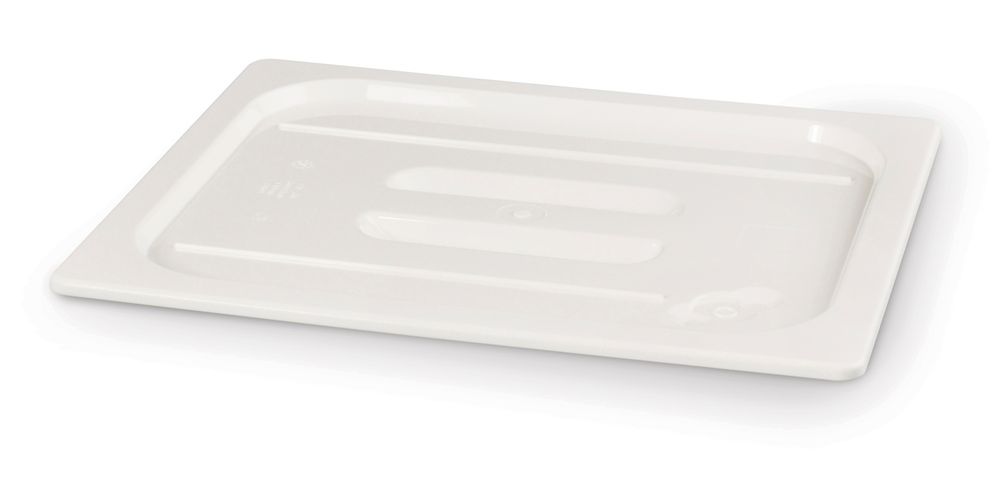 Lid for GN kantin/behållares vit polycarbonate, HENDI, GN 1/4, vit, 265x162mm