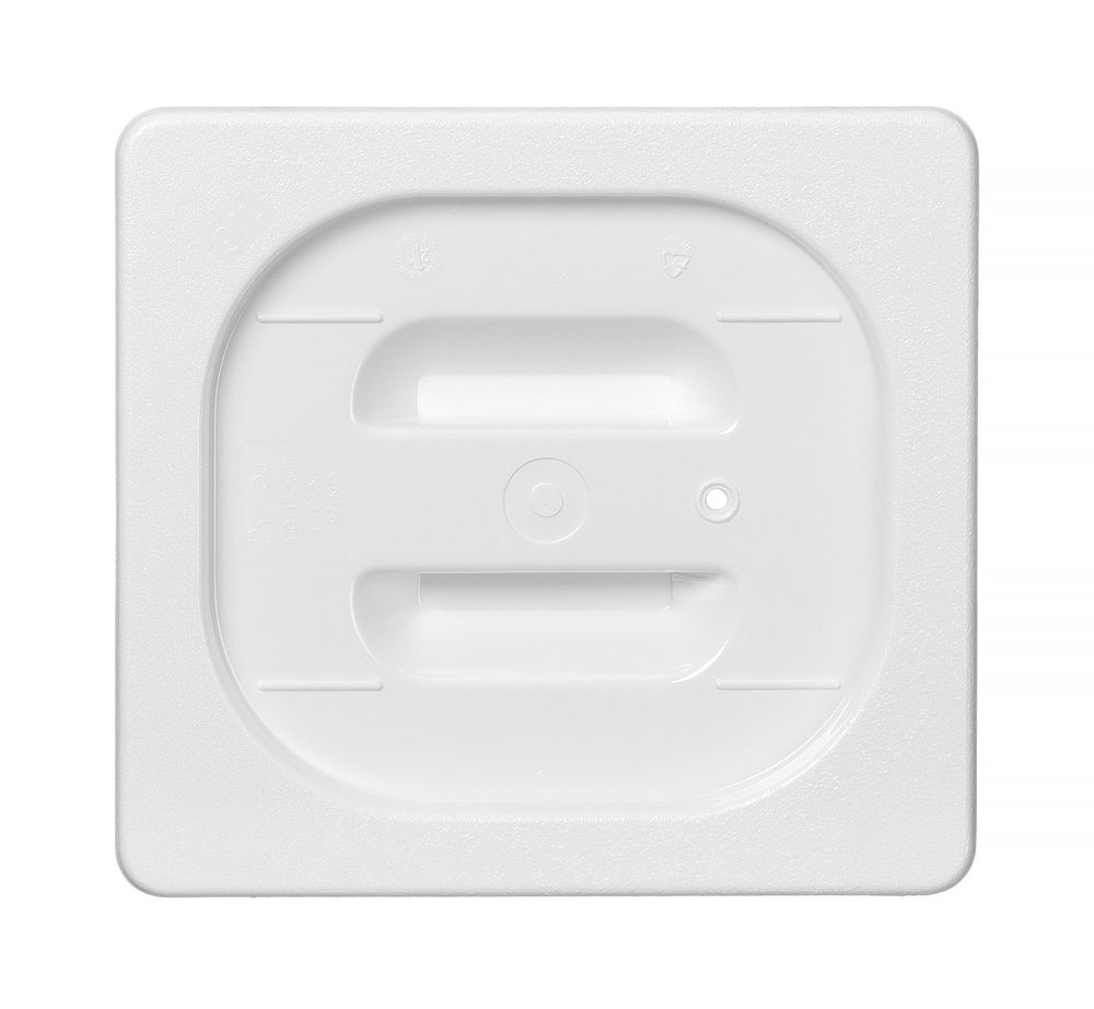 Lid for GN kantin/behållares vit polycarbonate, HENDI, GN 1/1, vit, 530x325mm