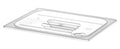 Lid for GN kantin/behållares, HENDI, GN 1/2, Transparent, 265x325mm