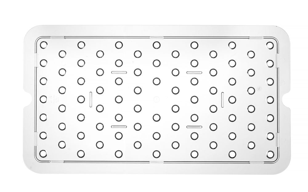 Perforerad drip shelf for GN kantin/behållares polycarbonate, HENDI, Profi Line, GN 1/1, Transparent, 467x263mm