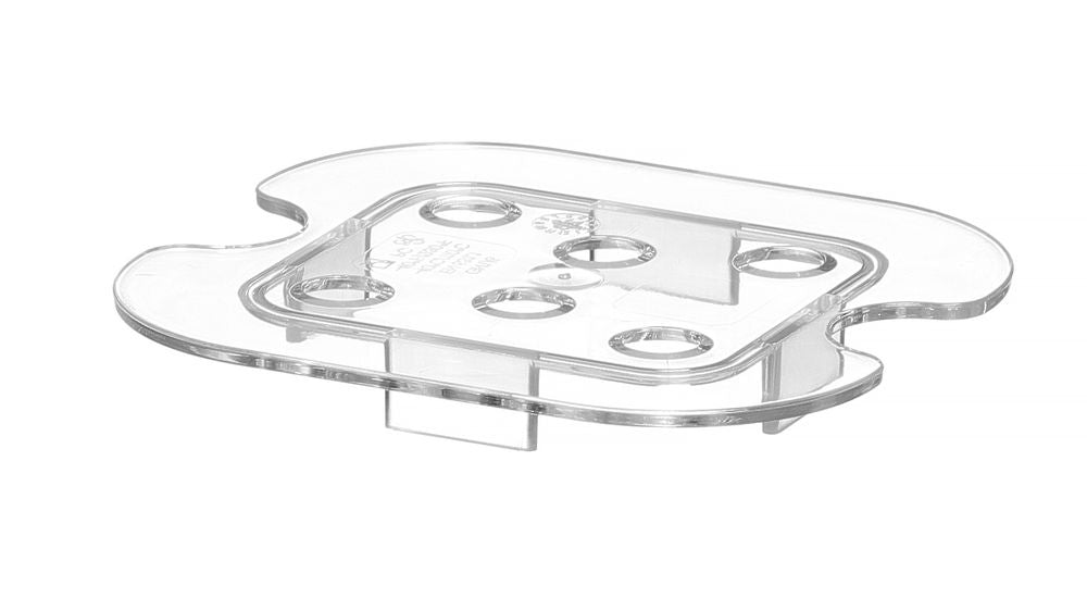 Perforerad drip shelf for GN kantin/behållares polycarbonate, HENDI, Profi Line, GN 1/6, Transparent, 118x106mm