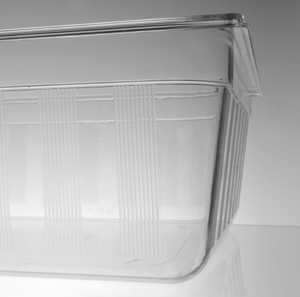 Kantin/behållare GN 2/1, HENDI, GN 2/1, 58L, Transparent, 650x530x(H)200mm