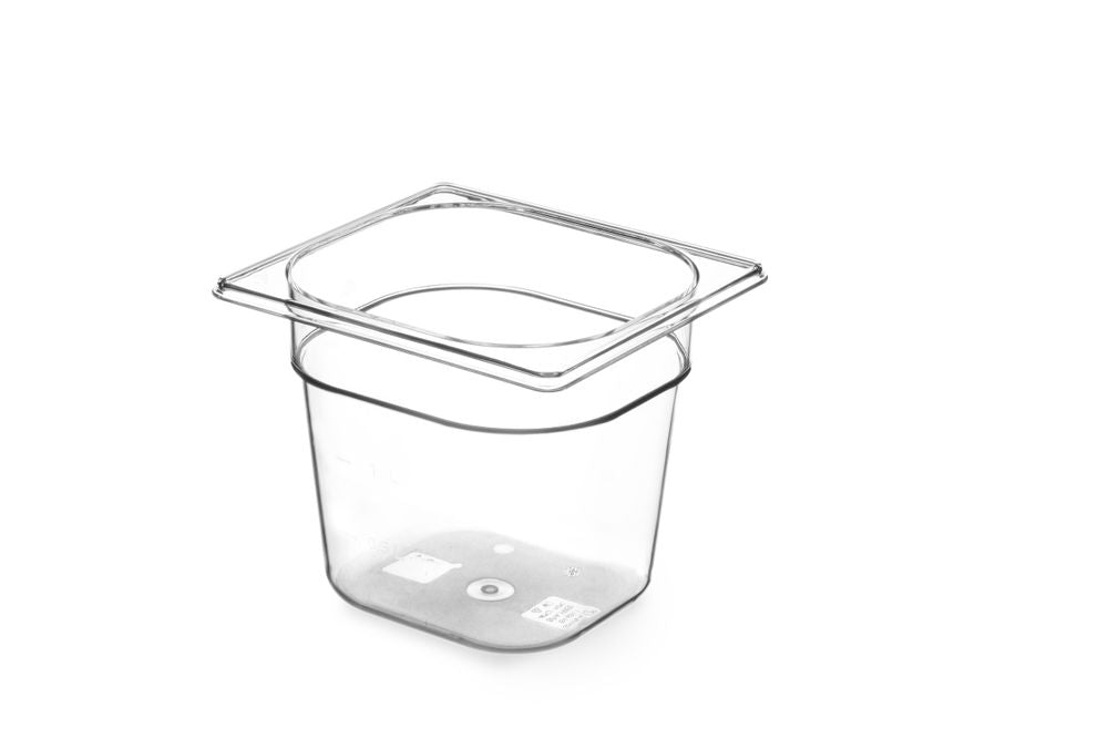 Kantin/behållare GN 1/6 Tritan, HENDI, GN 1/6, 1L, Transparent, 176x162x(H)65mm