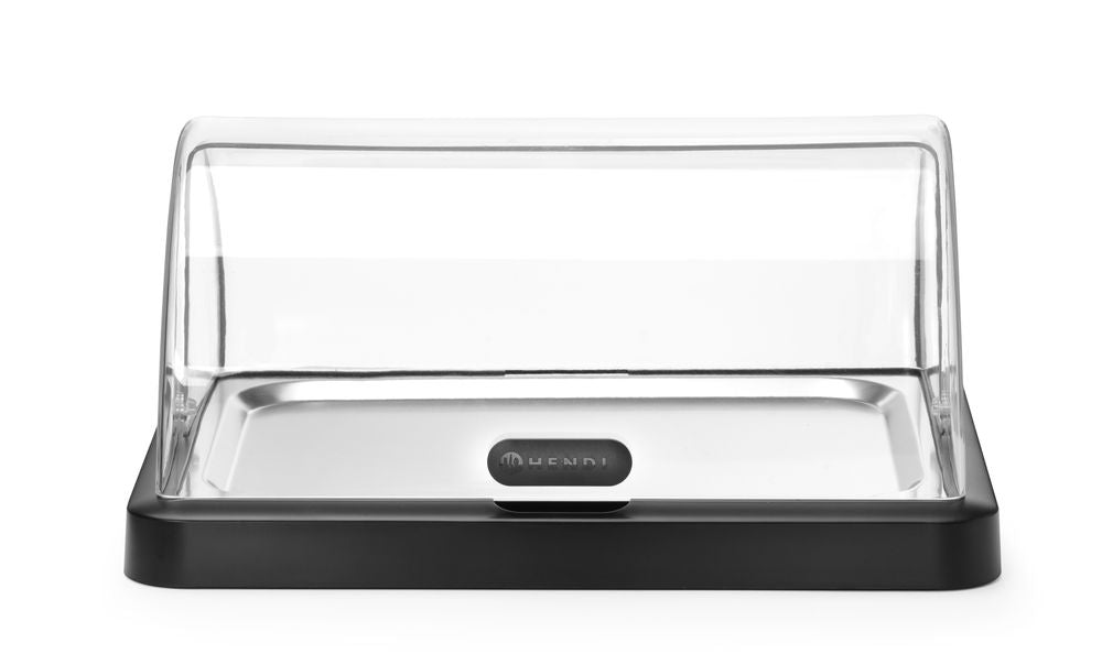 Roll top cooling display Duo UNIQ, HENDI, desiGNed by Robert Bronwasser, Double, grön, 480x355x(H)480mm, Rectangular