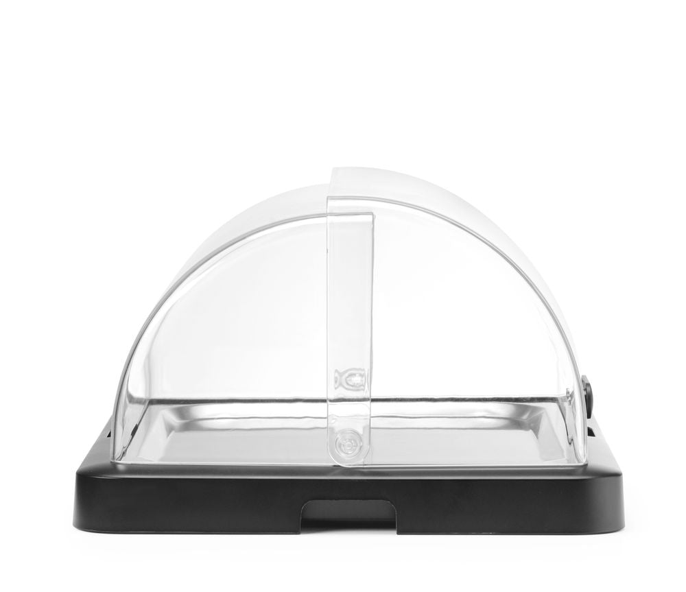 Roll top cooling display Duo UNIQ, HENDI, desiGNed by Robert Bronwasser, Single, svart, 460x355x(H)220mm, Rectangular