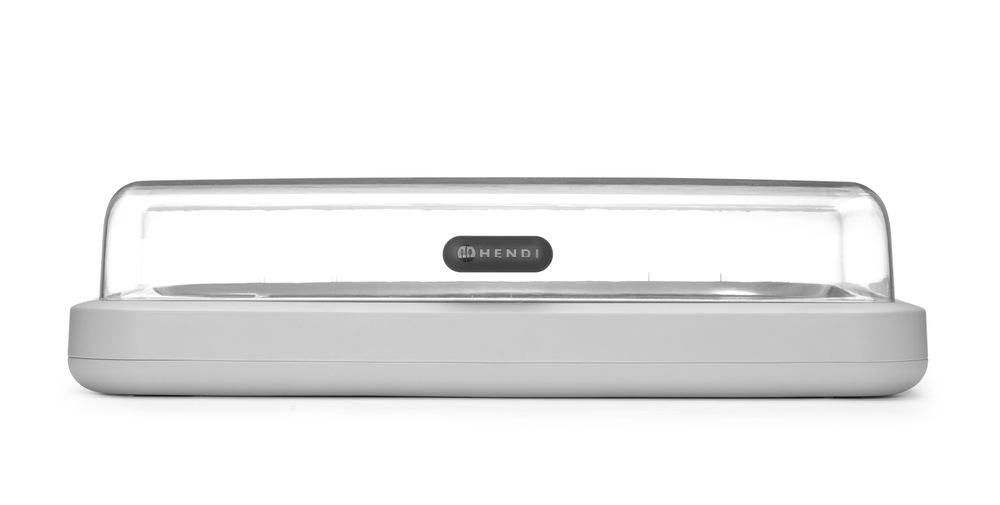 Cooling display UNIQ, HENDI, desiGNed by Robert Bronwasser, GN 1/1, vit, 593x389x(H)147mm, Rectangular