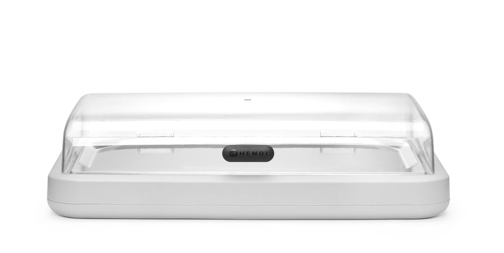 Cooling display UNIQ, HENDI, desiGNed by Robert Bronwasser, GN 1/1, vit, 593x389x(H)147mm, Rectangular