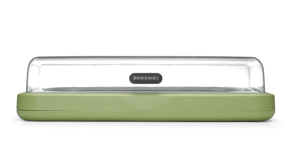Cooling display UNIQ, HENDI, desiGNed by Robert Bronwasser, GN 1/1, grön, 593x389x(H)147mm, Rectangular