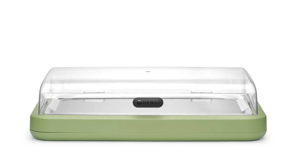Cooling display UNIQ, HENDI, desiGNed by Robert Bronwasser, GN 1/1, vit, 593x389x(H)147mm, Rectangular