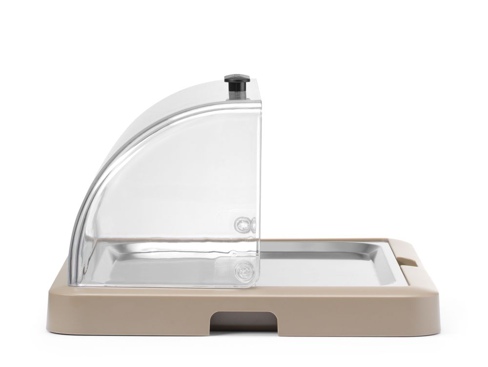 Roll top cooling display Duo UNIQ, HENDI, desiGNed by Robert Bronwasser, Double, grön, 480x355x(H)480mm, Rectangular