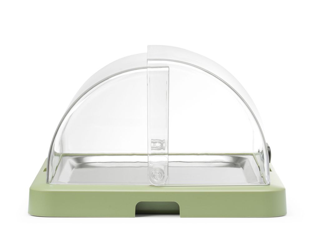 Roll top cooling display Duo UNIQ, HENDI, desiGNed by Robert Bronwasser, Single, grön, 460x355x(H)220mm, Rectangular