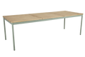 NOX 240x90 H73 cm - Dusty green/Teak