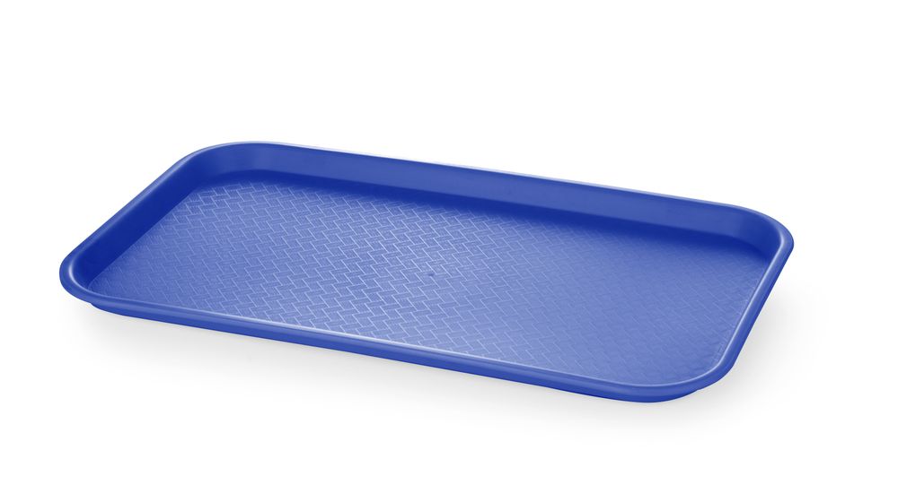 Polypropylene fast food tray GN 1/1, AmerBox, GN 1/1, Black, 530x325x(H)20mm, Rectangular