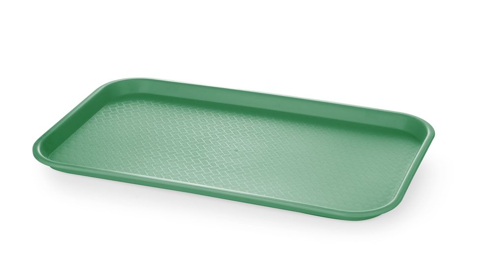 Polypropylene fast food tray GN 1/1, AmerBox, GN 1/1, Red, 530x325x(H)20mm, Rectangular