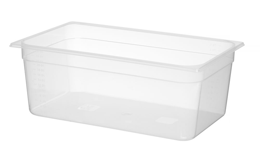 Kantin/behållare GN 1/1 polypropylene, HENDI, Profi Line, GN 1/1, 12L, Transparent, 530x325x(H)100mm