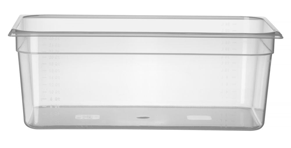 Kantin/behållare GN 1/1 polypropylene, HENDI, Profi Line, GN 1/1, 18L, Transparent, 530x325x(H)150mm