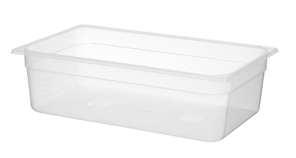 Kantin/behållare GN 1/1 polypropylene, HENDI, Profi Line, GN 1/1, 18L, Transparent, 530x325x(H)150mm