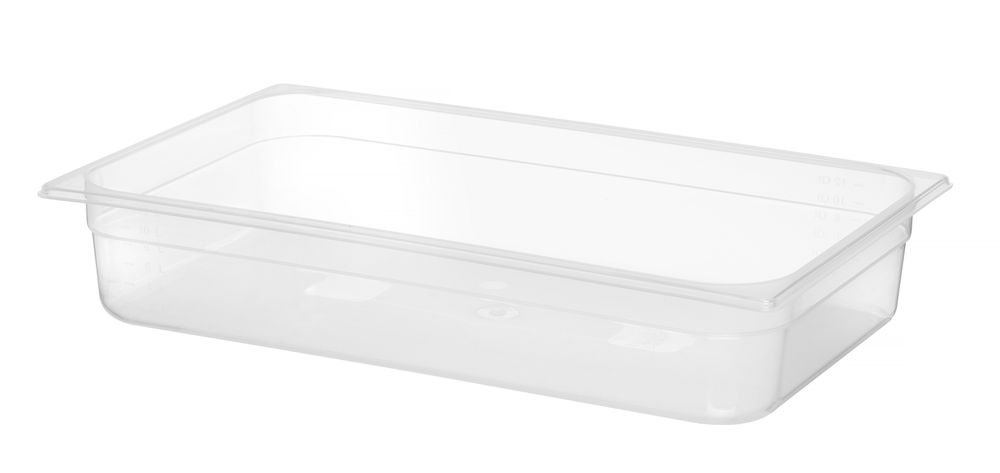 Kantin/behållare GN 1/1 polypropylene, HENDI, Profi Line, GN 1/1, 12L, Transparent, 530x325x(H)100mm