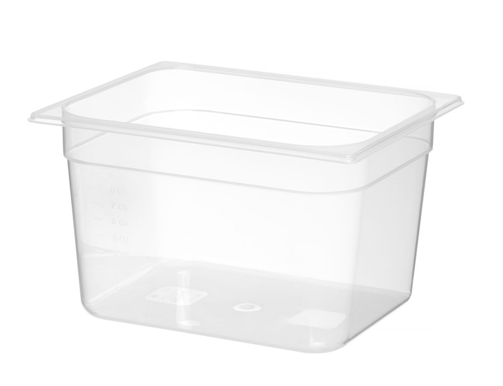 Kantin/behållare GN 1/2 polypropylene, HENDI, Profi Line, GN 1/2, 11L, Transparent, 325x265x(H)200mm