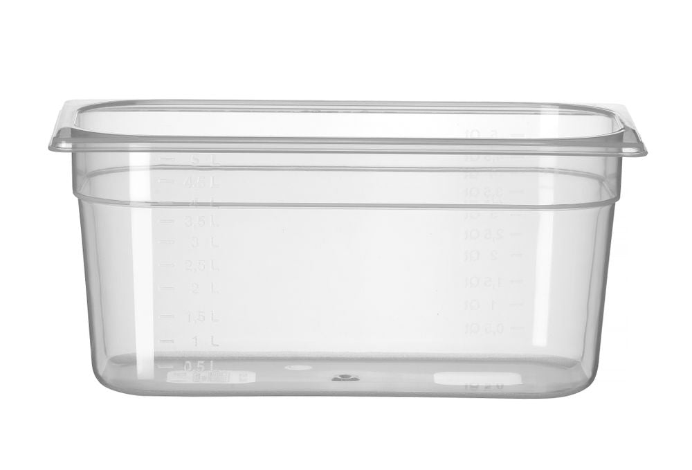 Kantin/behållare GN 1/3 polypropylene, HENDI, Profi Line, GN 1/3, 5L, Transparent, 325x176x(H)150mm