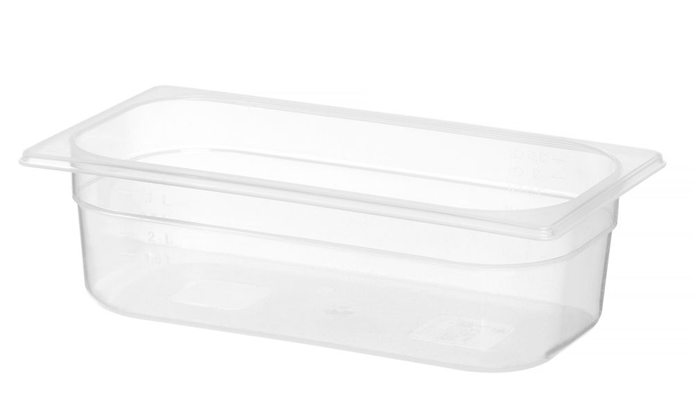 Kantin/behållare GN 1/3 polypropylene, HENDI, Profi Line, GN 1/3, 3,5L, Transparent, 325x176x(H)100mm