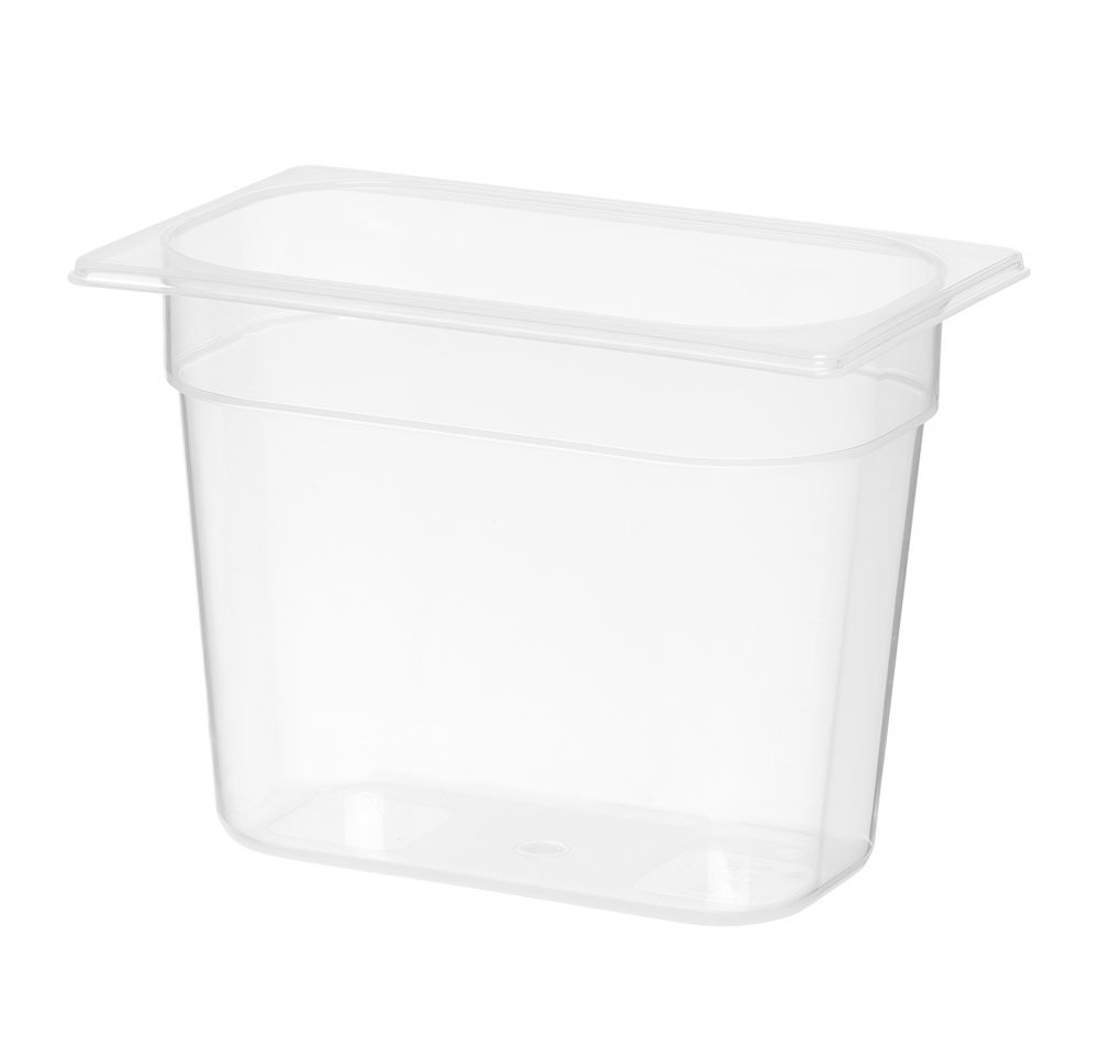 Kantin/behållare GN 1/4 polypropylene, HENDI, Profi Line, GN 1/4, 4,5L, Transparent, 265x162x(H)200mm