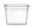 Kantin/behållare GN 1/4 polypropylene, HENDI, Profi Line, GN 1/4, 4,5L, Transparent, 265x162x(H)200mm