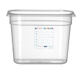 Kantin/behållare GN 1/4 HACCP, HENDI, GN 1/4, 5,5L, Transparent, 265x162x(H)200mm