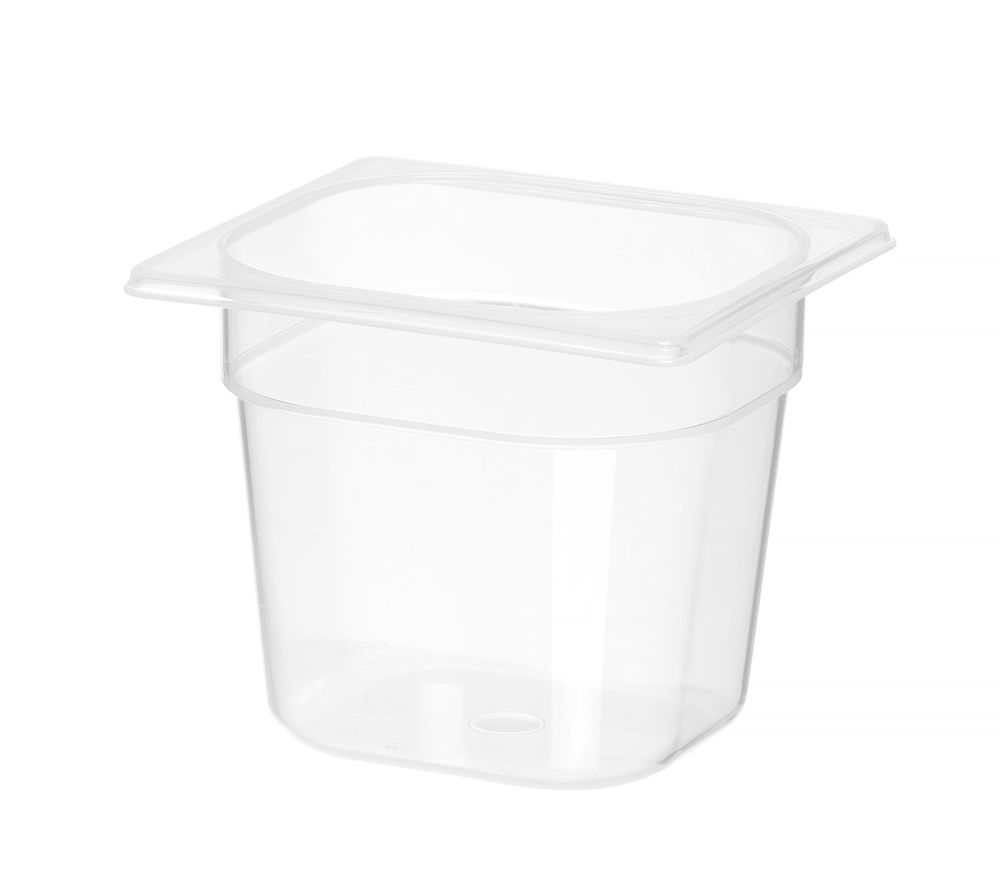 Kantin/behållare GN 1/6 polypropylene, HENDI, Profi Line, GN 1/6, 2L, Transparent, 176x162x(H)150mm