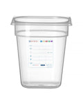 Kantin/behållare GN 1/6 HACCP, HENDI, GN 1/6, 3,4L, Transparent, 176x162x(H)200mm
