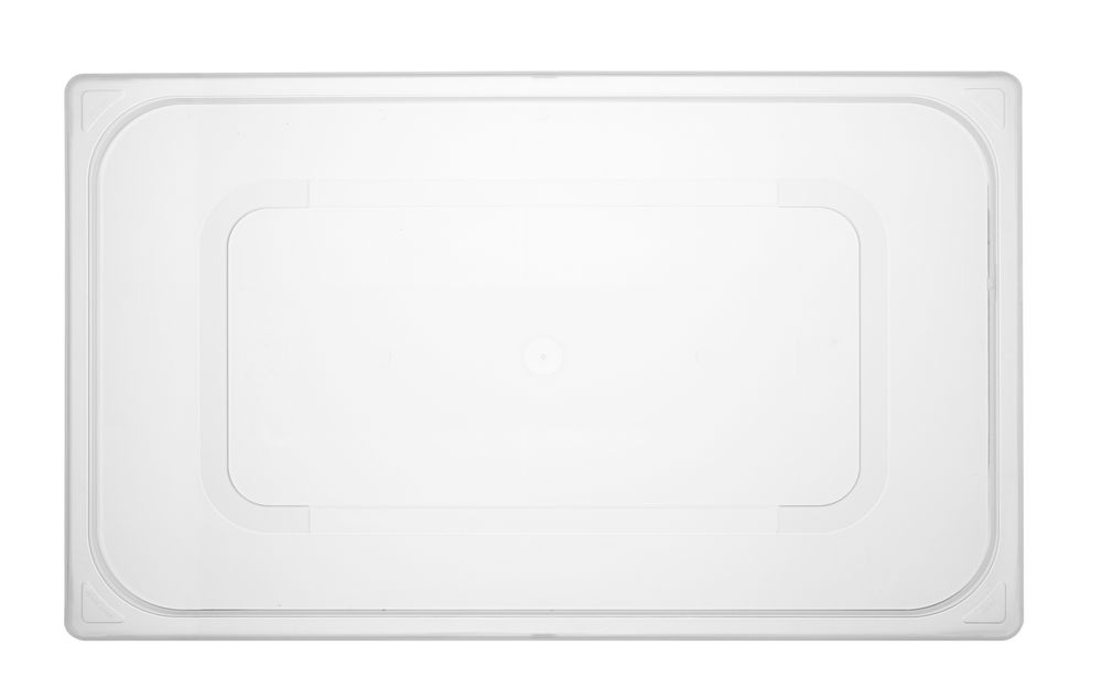 Lid for GN kantin/behållares polypropylene, HENDI, GN 1/1, Transparent, 530x325mm