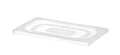 Lid for GN kantin/behållares polypropylene, HENDI, GN 1/4, Transparent, 265x162mm
