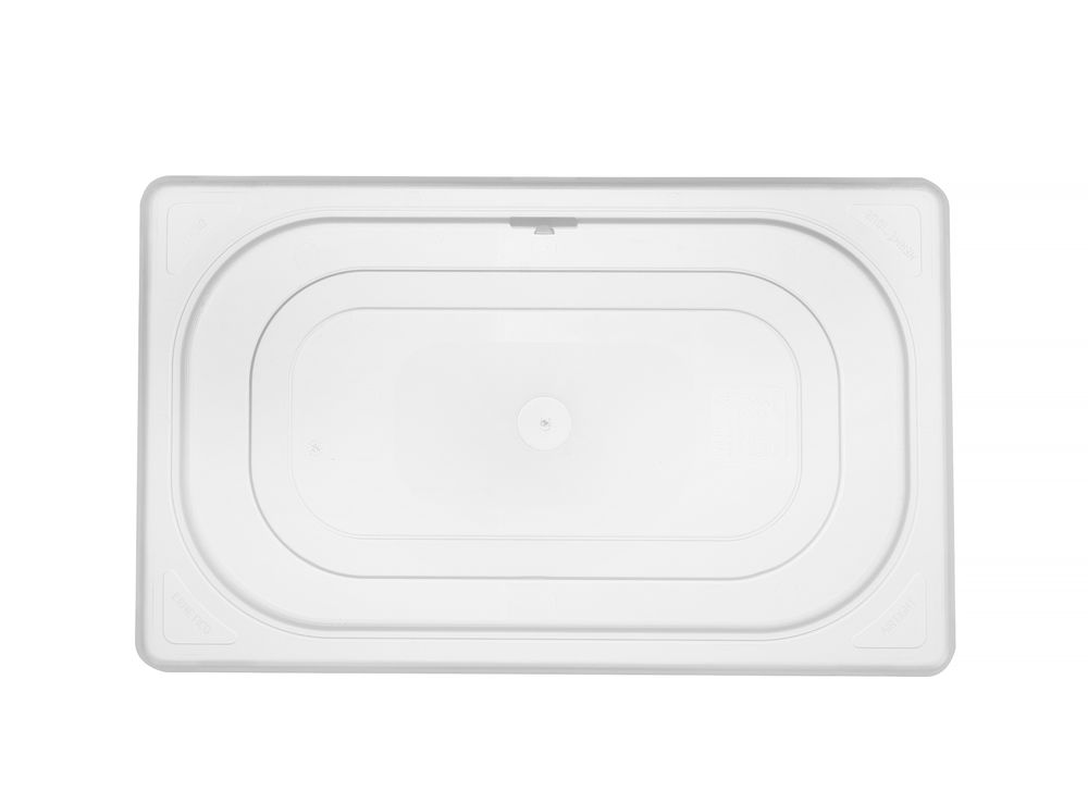 Lid for GN kantin/behållares polypropylene, HENDI, GN 1/4, Transparent, 265x162mm