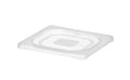 Lid for GN kantin/behållares polypropylene, HENDI, GN 1/6, Transparent, 176x162mm