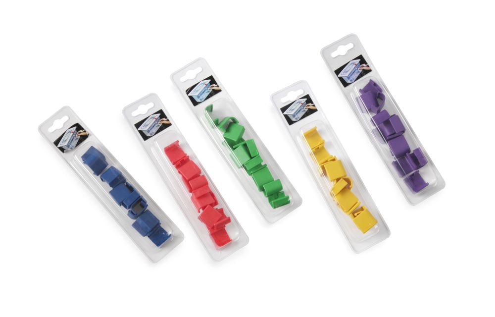 Set med 12 st – Lid clips for HACCP storage kantin/behållares, HENDI, grön, 12 pcs