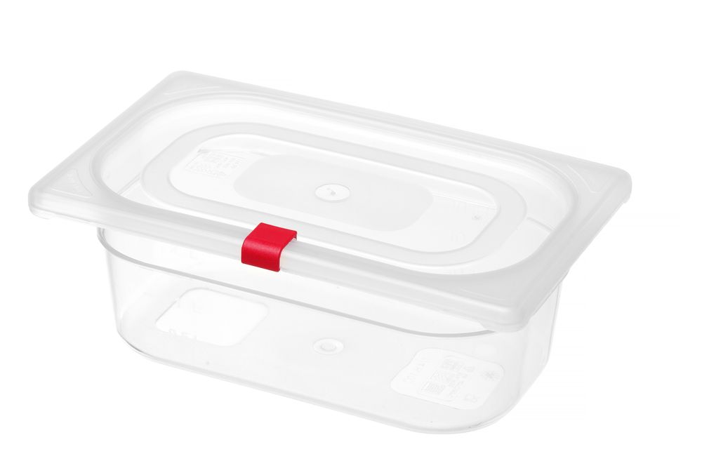 Set med 12 st – Lid clips for HACCP storage kantin/behållares, HENDI, grön, 12 pcs