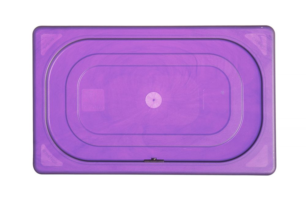 Lid for GN kantin/behållares purple, HENDI, GN 1/4, Purple, 265x162mm