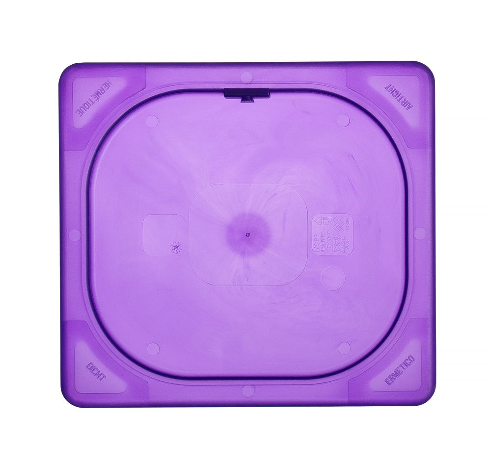 Lid for GN kantin/behållares purple, HENDI, GN 1/6, Purple, 176x162mm
