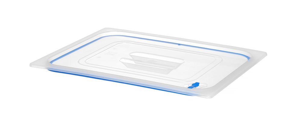 Lid for GN kantin/behållares made of polypropylene, with seal, HENDI, GN 1/2, Transparent, 325x265mm
