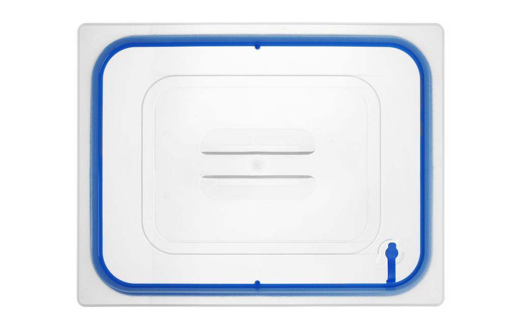 Lid for GN kantin/behållares made of polypropylene, with seal, HENDI, GN 1/2, Transparent, 325x265mm