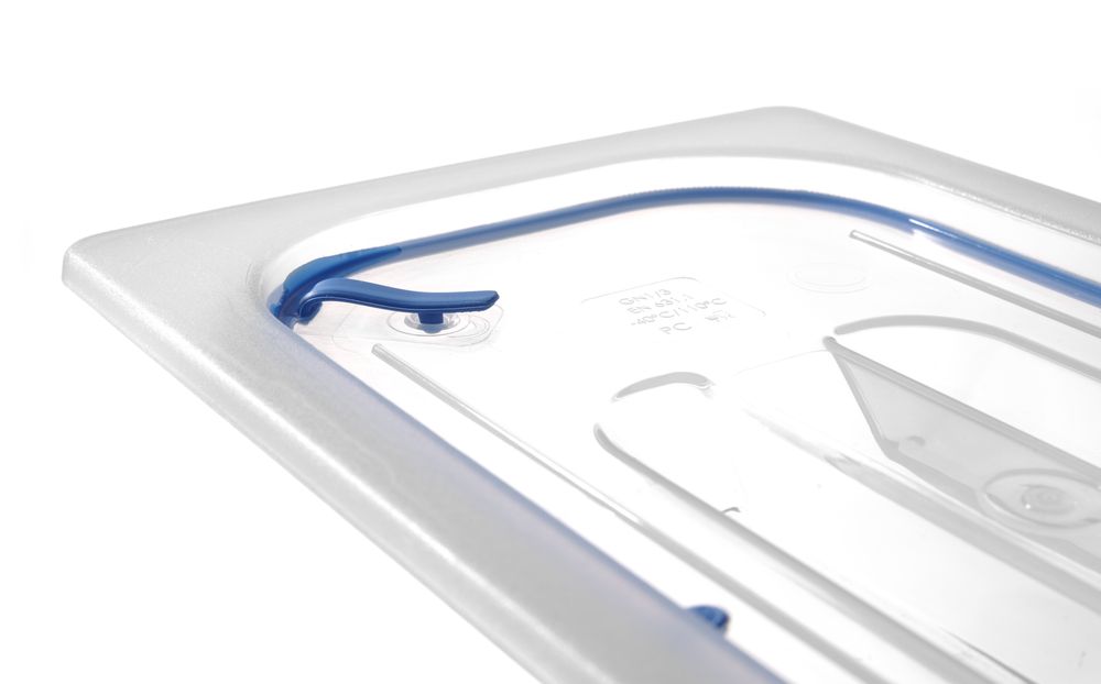 Lid for GN kantin/behållares made of polypropylene, with seal, HENDI, GN 1/3, Transparent, 325x176mm