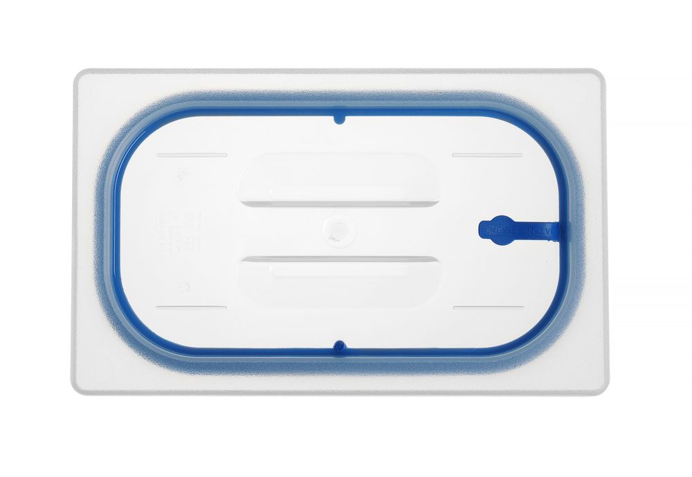 Lid for GN kantin/behållares made of polypropylene, with seal, HENDI, GN 1/4, Transparent, 265x162mm