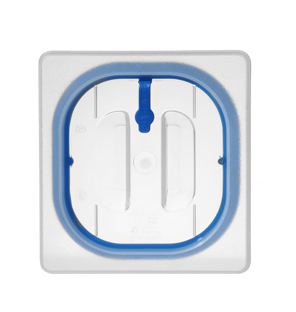 Lid for GN kantin/behållares made of polypropylene, with seal, HENDI, GN 1/6, Transparent, 176x162mm
