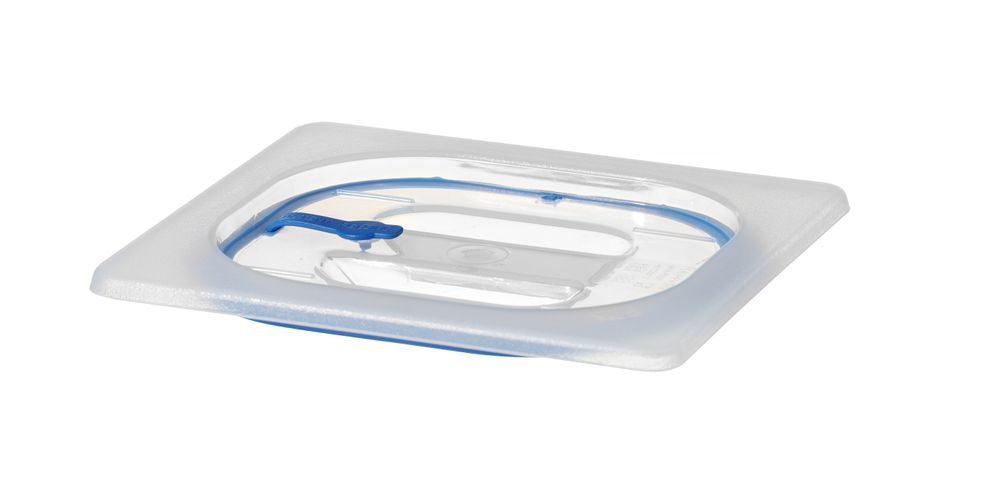 Lid for GN kantin/behållares made of polypropylene, with seal, HENDI, GN 1/6, Transparent, 176x162mm