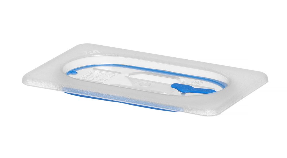 Lid for GN kantin/behållares made of polypropylene, with seal, HENDI, GN 1/9, Transparent, 176x108mm