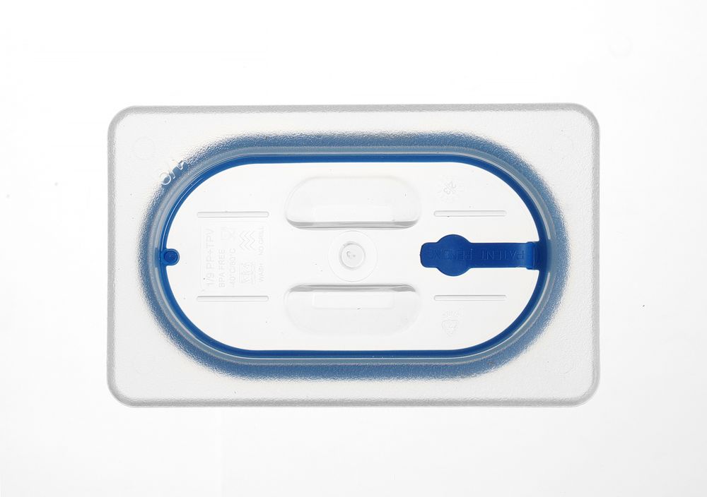 Lid for GN kantin/behållares made of polypropylene, with seal, HENDI, GN 1/9, Transparent, 176x108mm