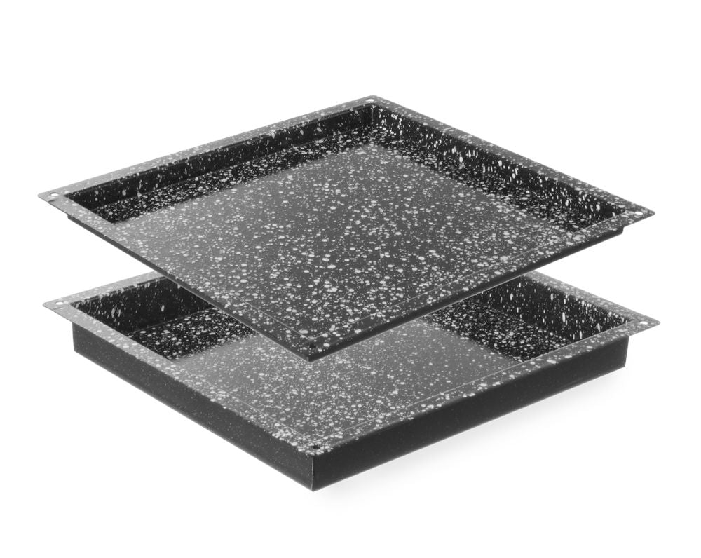 Tray CONVECTOMAT CLASSIC GN 2/3, HENDI, GN 2/3, svart, 354x325x(H)60mm, Rectangular