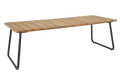 NOLLI 225x90 H73 cm svart/teak